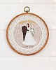 Ślub - inne Personalizowana pamiątka ślubna, haft w oprawie vintage 5
