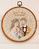 Ślub - inne Personalizowana pamiątka ślubna, haft w oprawie vintage 1