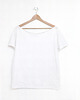 t-shirt damskie Biały Oversize bez nadruku 1