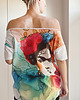 t-shirt damskie Frida fullprint Biały Oversize 1
