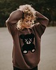 bluza z kapturem damska Bluza oversize Mocha Teddy dla mamy i taty 3