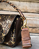 torby na ramię Skórzana torebka Lara wykonana ze skóry w kolorze złotym i akcentami brązu 2