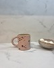 kubki i filiżanki Ceramiczny Kubek Handmade 380 ml Różowy w Brązowe Ciapki 4
