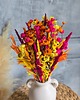 dodatki - różne Kolorowy bukiet z suszonych kwiatów, Kompozycja do wazonu 2