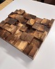 kafle i panele Trójwymiarowy drewniany panel ścienny 3D 25x20 cm 3