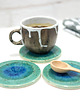 podkładki do kuchni Lazurowe wybrzeże - ceramiczne podstawki pod filiżanki 4