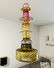 lampy wiszące Lampa wisząca szklana artdeco prl vintage retro Amber Glow 3