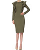 sukienki midi damskie Sukienka khaki YY100062_RAL6007 1