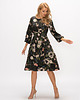 sukienki midi damskie Sukienka MIA z żakardowej wiskozy w kwiaty 2