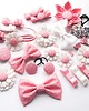 ozdoby do włosów dla dzieci Gumki do włosów w kropki PEONY PINK 4