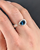 pierścionki srebrne Pierścionek london blue topaz 4