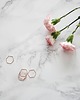 pierścionki złote Rose Gold Plated Hexagon Shape Ring 1