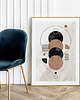 plakaty Plakat Boho geometria brąz 1