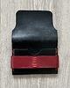 portfele damskie Portfel czarno-czerwony ze skóry ręcznie uszyty. 3