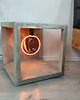lampy podłogowe Stolik betonowy lampa LED Amber Light 5