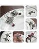 kolczyki wire wrapping Fuksja 5