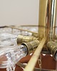 lampy wiszące Żyrandol mosiężny, duński design, lata 70, produkcja: Dania 4