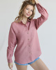 koszule damskie  Lniana koszula 100% len DUSTY PINK 2