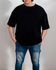 t-shirt damskie Czarna Unisex Oversize T-Shirt Basic 1
