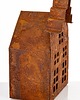 dekoracje świąteczne Dekoracja - domek metalowy rdzawy 15x10x7,5 cm RUGGINE small 4