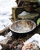 umywalki Umywalka Liść Łopianu czarna 32 cm 5