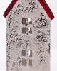 dekoracje świąteczne Domek ceramiczny biały z czerwonym dachem, 18x7x7 cm KEDOM small 2