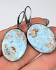 kolczyki wire wrapping Baśniowe larimary 3