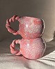 kubki Kubek ceramiczny różowy - zakręcone uszko 5