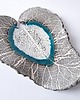 patery i talerze Patera dekoracyjno BIG LEAF- szara 2