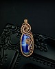 wisiory Wisiorek z niebieskim agatem wire wrapping 4