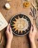 Ozdoby na ścianę Słońce i księżyc, black, haft w tamborku 20 cm 1
