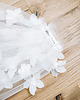 Ślubne ozdoby do włosów Romantyczny welon ślubny Flora z kwiatami 3D off white 8