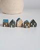 figurki i rzeźby Ceramiczne mini domki zestaw 5 szt. 2
