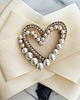 broszki Kolekcja LOVE Brosza z nowoczesnym sercem z perełek 5