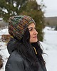 czapki damskie Kolorowa duża czapka beanie z wełną i alpaką 2