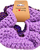 gumki do włosów Szydełkowe gumki do włosów Scrunchie fioletowa i różowa 1
