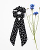 gumki do włosów Scrunchie/frotka Granatowa wzorki 2