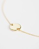 złote naszyjniki 16k Gold Plated Two Holes Round Tag Necklace 2