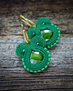 kolczyki soutache Zielone  kolczyki soutache 4