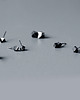 kolczyki wire wrapping Minimalistyczne kolczyki bryłki srebrne DIAMOND 5