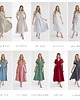 sukienki midi damskie Lniana Sukienka JASMINE BLUE SKY 6