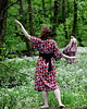 szlafroki damskie KIMONO czerwone / szlafrok ślubny/ sukienka, autorski wzór maki 100% wiskoza 4