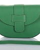 torby na ramię Torebka skórzana półokrągła - zielona (7085) 4