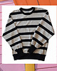 bluza bez kaptura damska Bluza Puffy w Paski 3