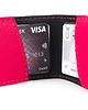 portfele damskie Portfel skórzany różowy cardholder 3