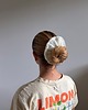 gumki do włosów Wełniana puchata scrunchie z błyszczącą nitką 1
