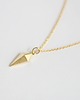 złote naszyjniki 16k Gold Plated Deltoid Necklace 2