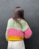 kardigany damskie Kolorowy kardigan 100% MERINO 2