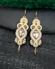 kolczyki soutache Kolczyki sutasz kremowe długie wieczorowe Orina 2