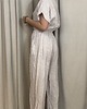 kombinezony damskie Lniany kombinezon Beige 5